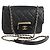 CHANEL Matelassierte Schultertasche aus Lammleder Schwarz Gold CC Auth 127542SAM Golden