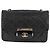 CHANEL Matelassierte Schultertasche aus Lammleder Schwarz Gold CC Auth 127542SAM Golden - Ansicht 13