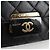 CHANEL Matelassierte Schultertasche aus Lammleder Schwarz Gold CC Auth 127542SAM Golden - Ansicht 9