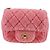 CHANEL Borsa a Spalla Matelassé Catena Lana Rosa Oro CC Auth 128240SM D'oro - vista 13