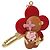 LOUIS VUITTON Monogram Vivienne Amour Charm Rosso M02349 LV Auth 127325SM