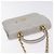 CHANEL Borsa a Spalla Matelassé con Catena in Pelle di Agnello Grigia Oro CC Auth 128807SAM Marrone D'oro - vista 6