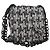 Borsa a Spalla CHANEL Catena Tweed Nero Argento CC Auth 131083SM