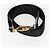 Bolsa de mão VERSACE em nylon 2 vias preta e dourada Auth 118725V Preto Dourado - vista 23