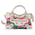 BALENCIAGA Giant City Bag Leather Nylon 2way White Silver 173084 Auth 162774V Silvery  - view 13