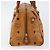 MCM Vicetos Logogram Borsa a Mano PVC Marrone Oro Auth BA7030 D'oro - vista 3