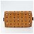 MCM Vicetos Logogram Borsa a Mano PVC Marrone Oro Auth BA7030 D'oro - vista 5