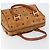 MCM Vicetos Logogram Borsa a Mano PVC Marrone Oro Auth BA7030 D'oro - vista 6