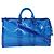 LOUIS VUITTON Borsa Keepall Bandoulière 50 in Vinile Monogram Blu M53272 Auth 46351SM