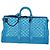 LOUIS VUITTON Monogram Mesh Keepall Triangle 50 Tasche Blau M45048 LV Auth 46405SAM Türkis - Ansicht 13