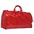 LOUIS VUITTON Borsa Keepall Bandoulière 50 Monogram Vinile Rossa M41416 Auth ec591SAM Rosso