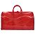 LOUIS VUITTON Borsa Keepall Bandoulière 50 Monogram Vinile Rossa M41416 Auth ec591SAM Rosso - vista 2