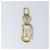 LOUIS VUITTON Charm metal Gold LV Auth BA11657 Golden  - view 2