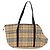BURBERRY Nova Check Pet Carry Canvas Beige Silver Auth BA9738A - view 2