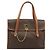 Céline Borsa tote in tela Macadam CELINE in pelle PVC marrone oro Auth LNZ801 D'oro - vista 13