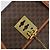 Céline Borsa tote in tela Macadam CELINE in pelle PVC marrone oro Auth LNZ801 D'oro - vista 17