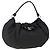 Borsa a mano Vala in nylon nero e argento di Salvatore Ferragamo Auth gh1920