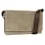 PRADA Schultertasche Wildleder Beige Silber Auth bs34098