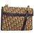 Borsa a spalla in tela Trotter Christian Dior marrone oro Auth bs34135 D'oro