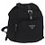 Zaino PRADA in nylon nero argento Auth BA11574