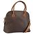 Céline Borsa a mano in tela Macadam CELINE in pelle PVC 2 in 1 marrone oro Auth LNZ630