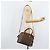 Céline Borsa a mano in tela Macadam CELINE in pelle PVC 2 in 1 marrone oro Auth LNZ630 - vista 24