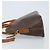 Céline Borsa a mano in tela Macadam CELINE in pelle PVC 2 in 1 marrone oro Auth LNZ630 - vista 4