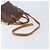 Céline Borsa a mano in tela Macadam CELINE in pelle PVC 2 in 1 marrone oro Auth LNZ630 - vista 8