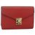 CLUTCH VERSACE Sunburst in Pelle Rossa Oro Auth am11180A Rosso D'oro