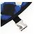 Borsa a Spalla CHANEL Nylon Blu Nero Argento CC Auth 141222V - vista 21