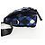 Borsa a Spalla CHANEL Nylon Blu Nero Argento CC Auth 141222V - vista 4
