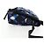 Borsa a Spalla CHANEL Nylon Blu Nero Argento CC Auth 141222V - vista 5