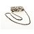 Chanel Borsa Matelassé con Catena Bandiera Scacchiera Satin Beige Oro CC Auth 145708M D'oro - vista 7