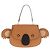 Borsa a mano per bambini GUCCI Koala in pelle marrone argento 605824 Auth 146368SAV - vista 13
