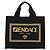 Bolso tote de lona FENDI VERSACE Collaboration 2way Negro Dorado Auth BA6912M - vista 13