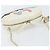 CHANEL V Stitch Borsa a Spalla con Catena Pelle Bianca Oro CC Auth 144830SAV Bianco D'oro - vista 6