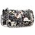 CHANEL Matelassé 25 Borsa a Spalla con Catena Satin Nero Argento CC Auth 152608V