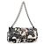 CHANEL Matelassé 25 Borsa a Spalla con Catena Satin Nero Argento CC Auth 152608V - vista 13