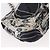 CHANEL Matelassé 25 Borsa a Spalla con Catena Satin Nero Argento CC Auth 152608V - vista 18