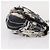 CHANEL Matelassé 25 Borsa a Spalla con Catena Satin Nero Argento CC Auth 152608V - vista 4