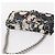 CHANEL Matelassé 25 Borsa a Spalla con Catena Satin Nero Argento CC Auth 152608V - vista 7