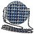 Borsa a Spalla CHANEL con Catena Tweed Blu Argento CC Auth bs30994SAV