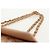 CHANEL Borsa a Catena Choco Bar Line Pelle Cotone Beige Oro CC Auth 152448V D'oro - vista 15