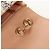 CHANEL Borsa a Catena Choco Bar Line Pelle Cotone Beige Oro CC Auth 152448V D'oro - vista 21