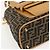 Borsa a mano in tela Zucca FENDI 2 in 1 Nero Marrone Auth 159305A - vista 16