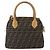 Borsa a mano in tela Zucca FENDI 2 in 1 Nero Marrone Auth 159305A - vista 2