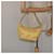 PRADA Borsa a Spalla con Catena Nylon Giallo Oro Auth 117900A D'oro - vista 23