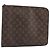 LOUIS VUITTON Clutch Documenti Posh Monogram M53456 LV Auth BA11566 Monogramma