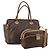 Céline Borsa a Spalla in Tela Macadam CELINE in Pelle PVC 2 Pezzi Marrone Auth bs33753