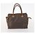 Céline Borsa a Spalla in Tela Macadam CELINE in Pelle PVC 2 Pezzi Marrone Auth bs33753 - vista 2